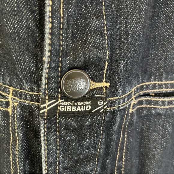 Marithe Francois Girbaud Mens Dark Wash Denim Jean Jacket EUC Size Large L - Picture 5 of 5